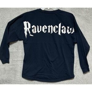 Harry Potter Ravenclaw Spirit Jersey Inspired Silver Letters Long Sleeve Shirt S